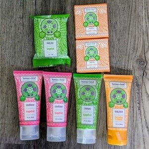 Human+Kind Travel Set Shampoo Conditioner Body Wash Facial Bar Cucumber Melon